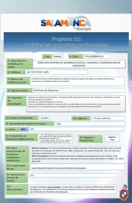 (Actividades productivas patrimoniales)
