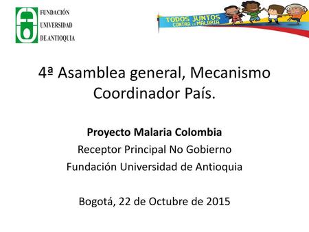 4ª Asamblea general, Mecanismo Coordinador País.