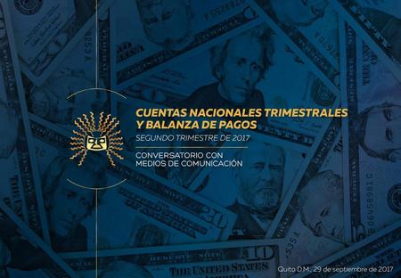 EL CRECIMIENTO INTERANUAL DE LA ECONOMÍA ECUATORIANA ES DE 3,3% 4,1 4,2 3,9 3,5 3,6 3,3 2,2 1,0 0,2 -1,7 -1,4 -1,5 -2,5 -4,0 3,3 Fuente: Banco Central.