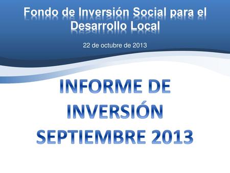 Fondo de Inversión Social para el Desarrollo Local
