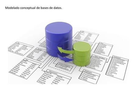 Modelado conceptual de bases de datos.