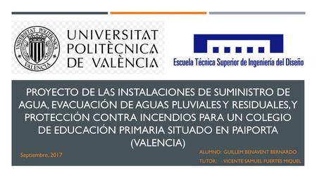 Alumno: Guillem Benavent Bernardo Tutor: Vicente Samuel fuertes Miquel