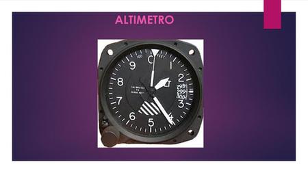 ALTIMETRO.