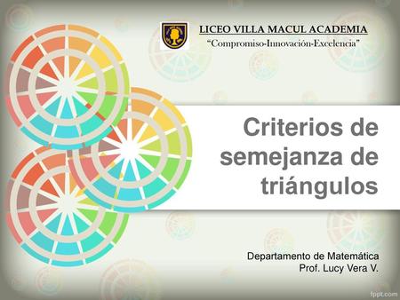 Criterios de semejanza de triángulos