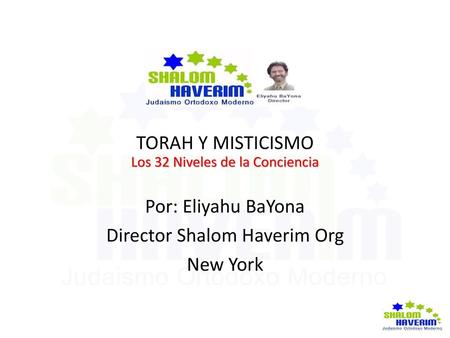 Director Shalom Haverim Org New York