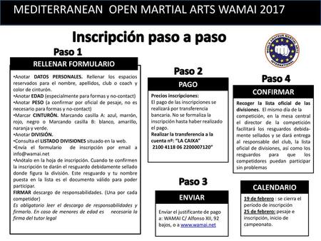 Inscripción paso a paso