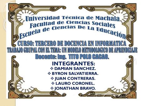 Universidad Técnica de Machala Facultad de Ciencias Sociales