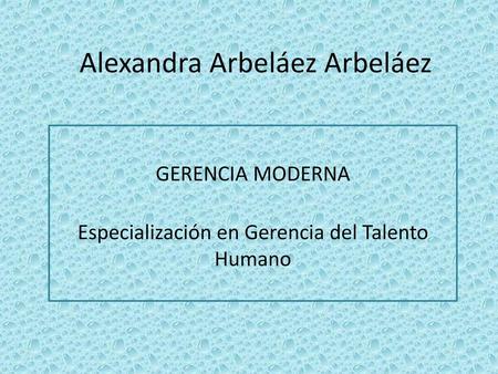 Alexandra Arbeláez Arbeláez