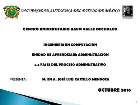 UNIVERSIDAD AUTÓNOMA DEL ESTADO DE MÉXICO