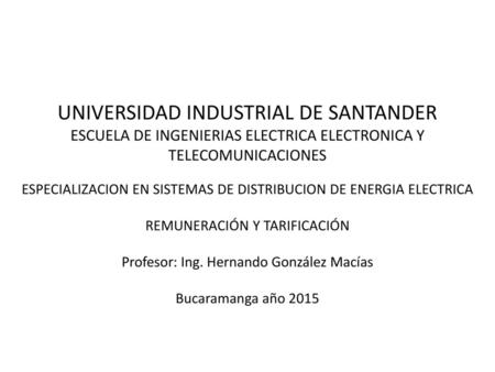 UNIVERSIDAD INDUSTRIAL DE SANTANDER