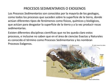 PROCESOS SEDIMENTARIOS O EXOGENOS