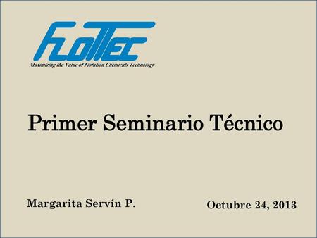 Primer Seminario Técnico