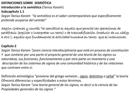 DEFINICIONES SOBRE  SEMIÓTICA