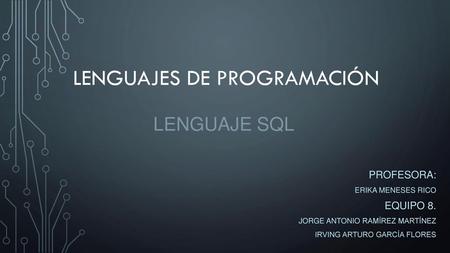 Lenguajes de programación