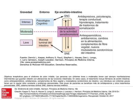 Objetivos terapéuticos para el síndrome de colon irritable