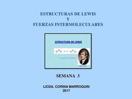 FUERZAS INTERMOLECULARES LICDA. CORINA MARROQUIN