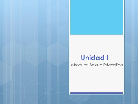 Introducción a la Estadística