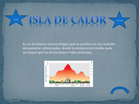 ISLA DE CALOR Causas ¿Por qué?