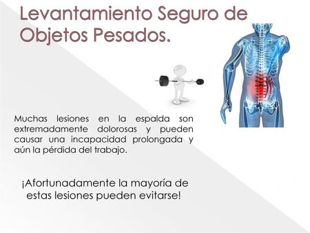 Levantamiento Seguro de Objetos Pesados.