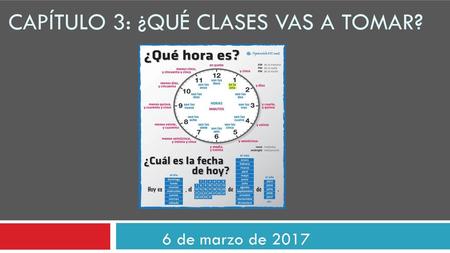 Capítulo 3: ¿Qué clases vas a tomar?