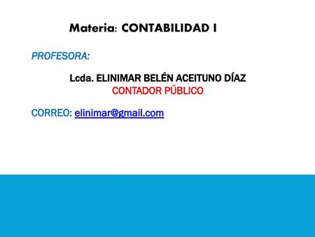 Lcda. ELINIMAR BELÉN ACEITUNO DÍAZ