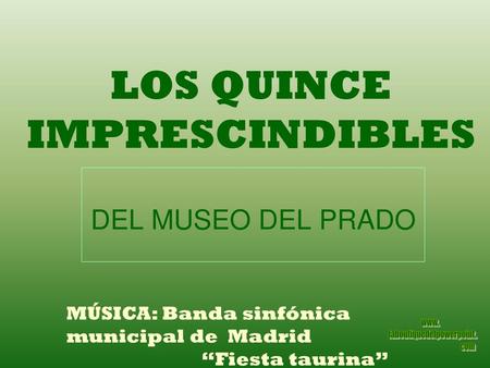 LOS QUINCE IMPRESCINDIBLES