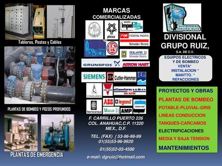 MARCAS COMERCIALIZADAS