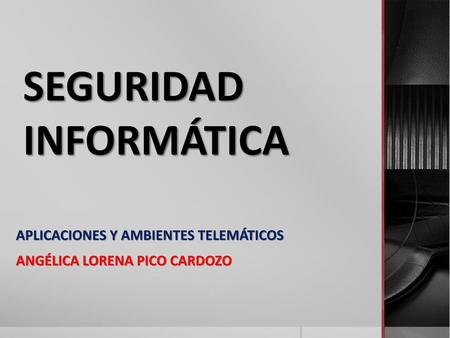 SEGURIDAD INFORMÁTICA