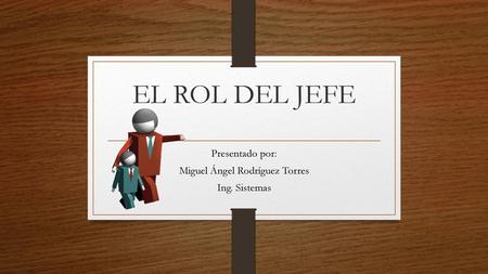 Presentado por: Miguel Ángel Rodríguez Torres Ing. Sistemas
