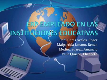 ERP EMPLEADO EN LAS INSTITUCIONES EDUCATIVAS