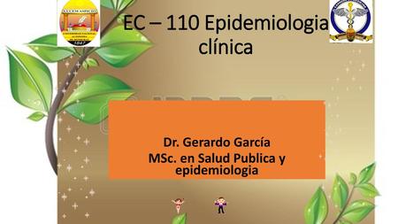 EC – 110 Epidemiologia clínica