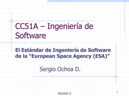 CC51A – Ingeniería de Software