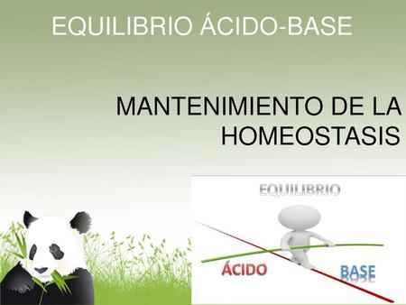 EQUILIBRIO ÁCIDO-BASE