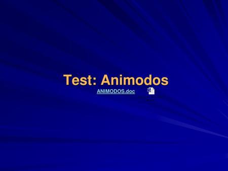 Test: Animodos ANIMODOS.doc