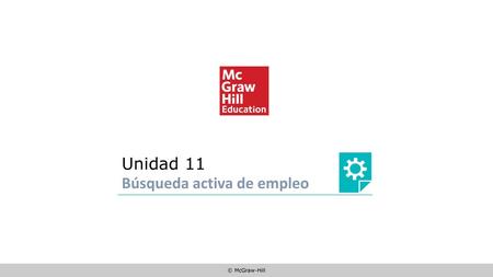 Unidad 11 Búsqueda activa de empleo.