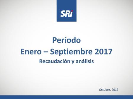 Recaudación y análisis