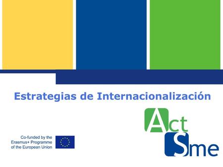 Estrategias de Internacionalización