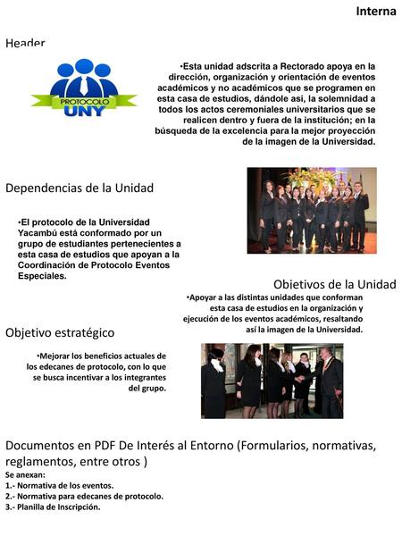 Dependencias de la Unidad