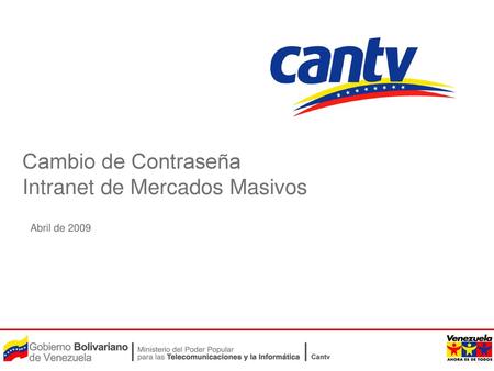Cambio de Contraseña Intranet de Mercados Masivos