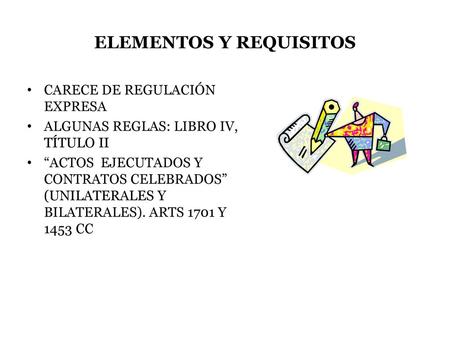 ELEMENTOS Y REQUISITOS