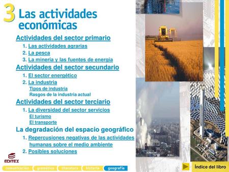 Actividades del sector primario