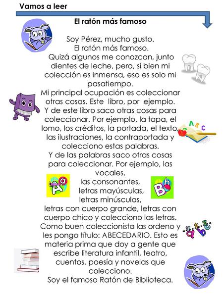 Soy el famoso Ratón de Biblioteca.