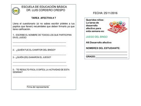 ESCUELA DE EDUCACIÓN BÁSICA