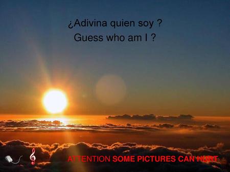 ¿Adivina quien soy ? Guess who am I ? ATTENTION SOME PICTURES CAN HURT.