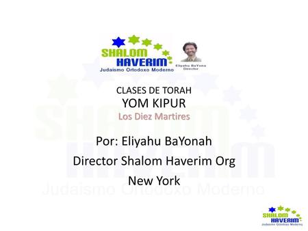 Director Shalom Haverim Org
