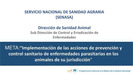 SERVICIO NACIONAL DE SANIDAD AGRARIA (SENASA)