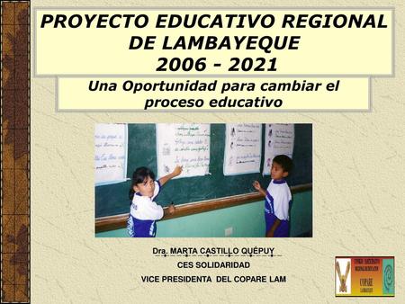 PROYECTO EDUCATIVO REGIONAL DE LAMBAYEQUE