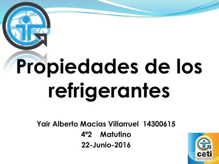 Propiedades de los refrigerantes