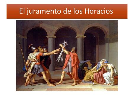 El juramento de los Horacios