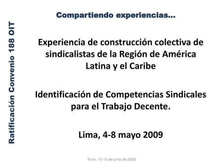 Compartiendo experiencias…